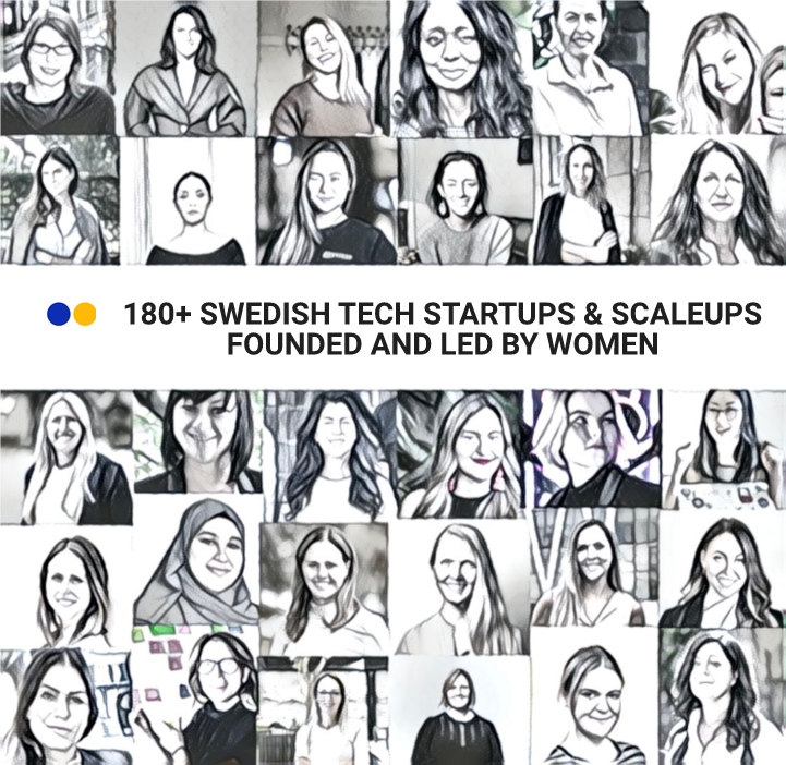 180+ Swedish tech startups & scaleups founded and led by women – the ultimate list