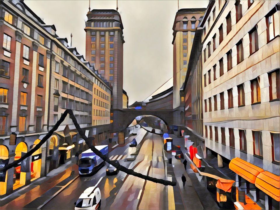 Image of street in Stockholm