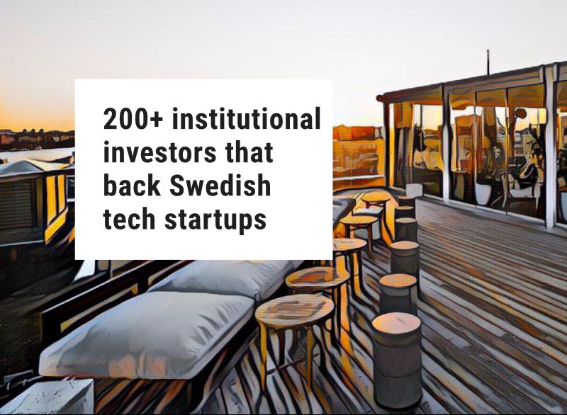200+ institutional investors that back Swedish tech startups
